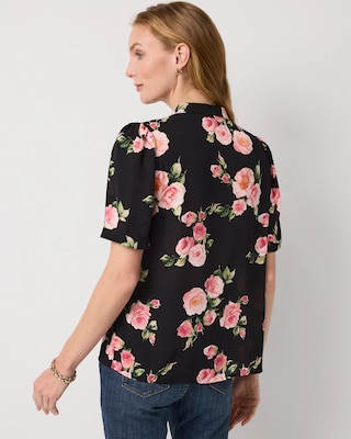 Pleated Crepe Shirt click to view larger image.