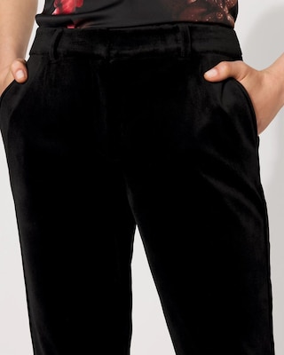 Elle Velvet Slim Ankle Pant click to view larger image.