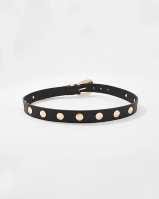 Gold Studded Denim Belt click to view larger image.