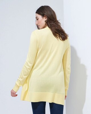 Outlet WHBM Rib-Trim Long Cardigan