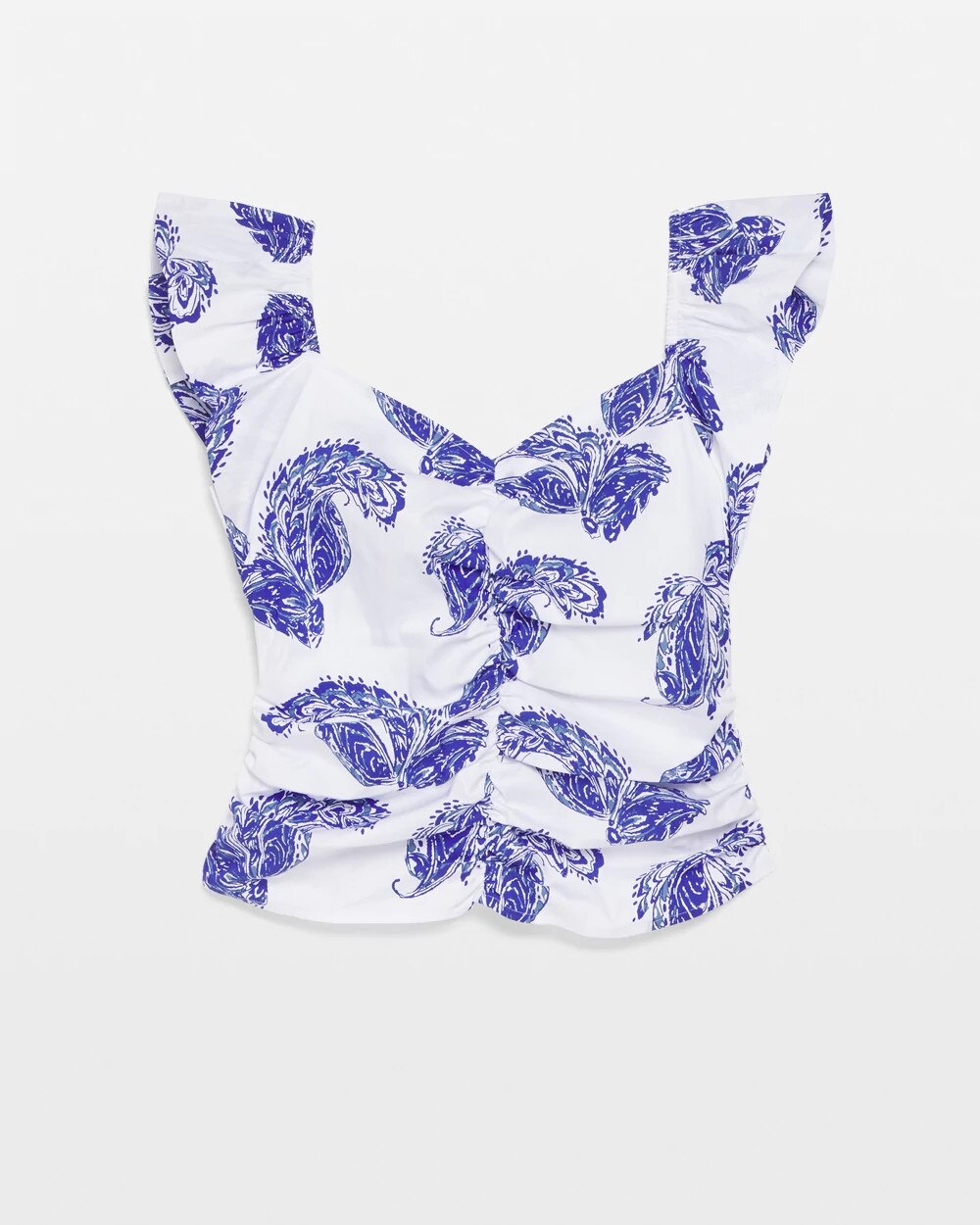 Flutter Sleeve Ruched Top - image 5
