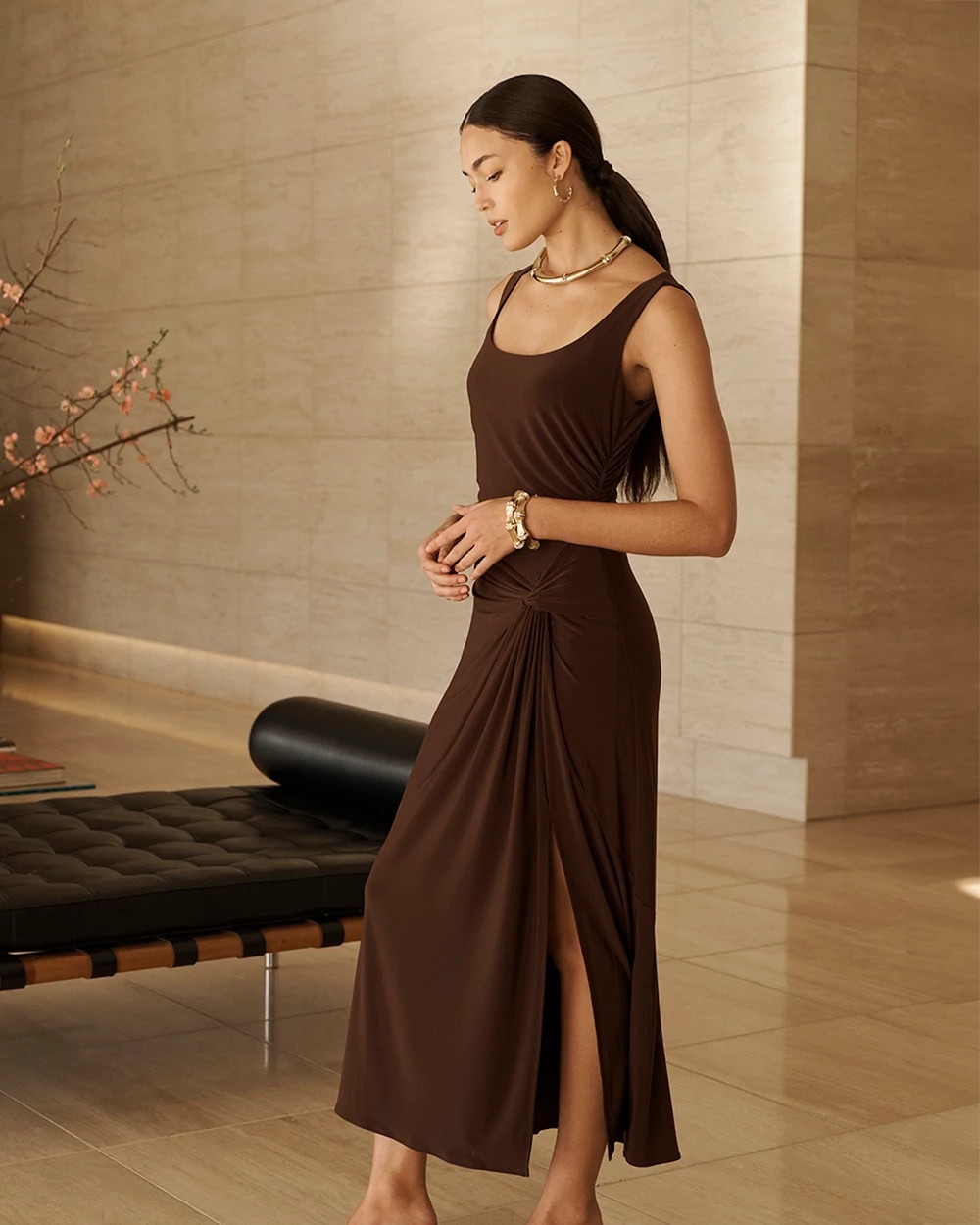 Sarong Midi Dress