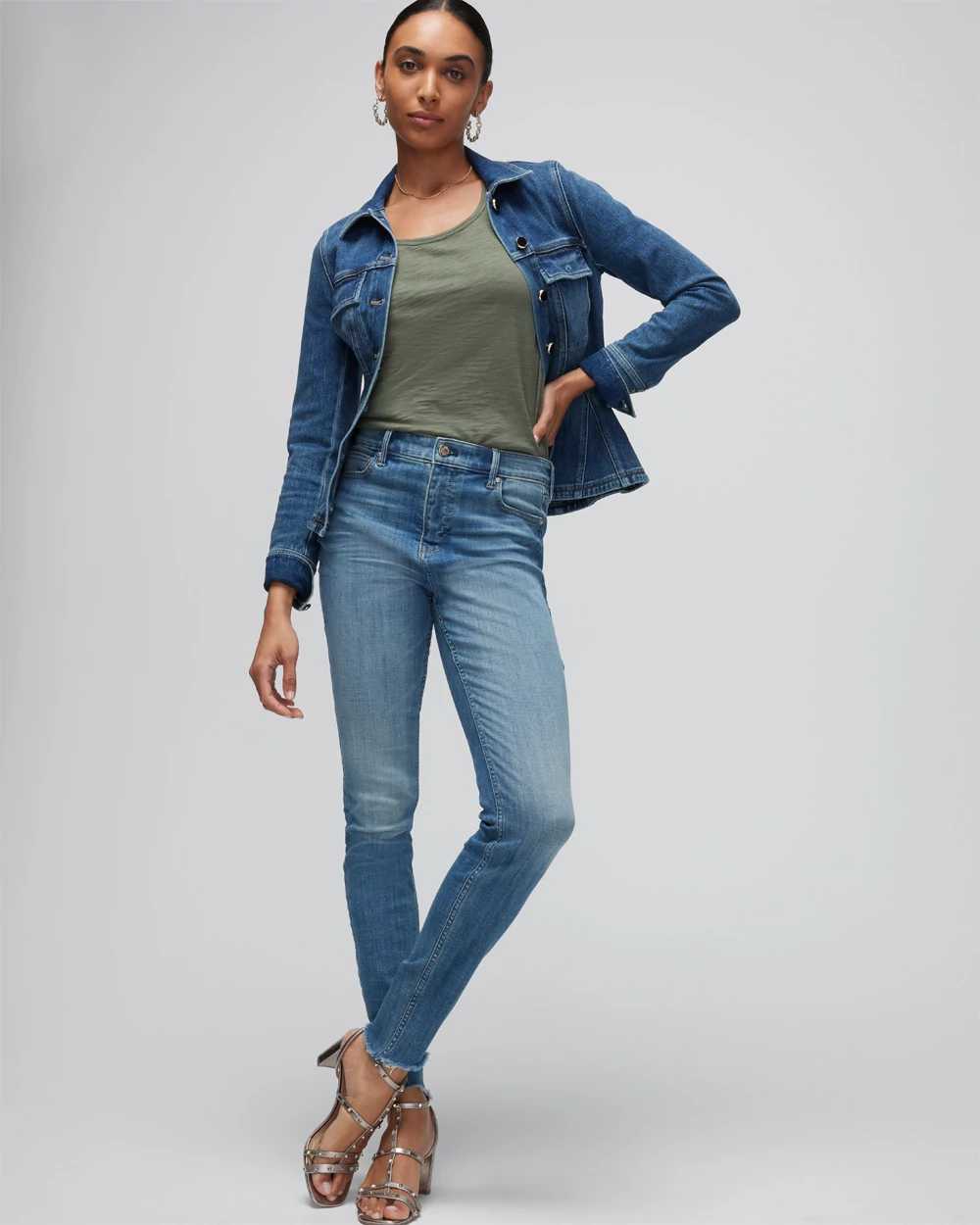 Extra High Rise Everyday Soft Denim Skinny Ankle Jeans White