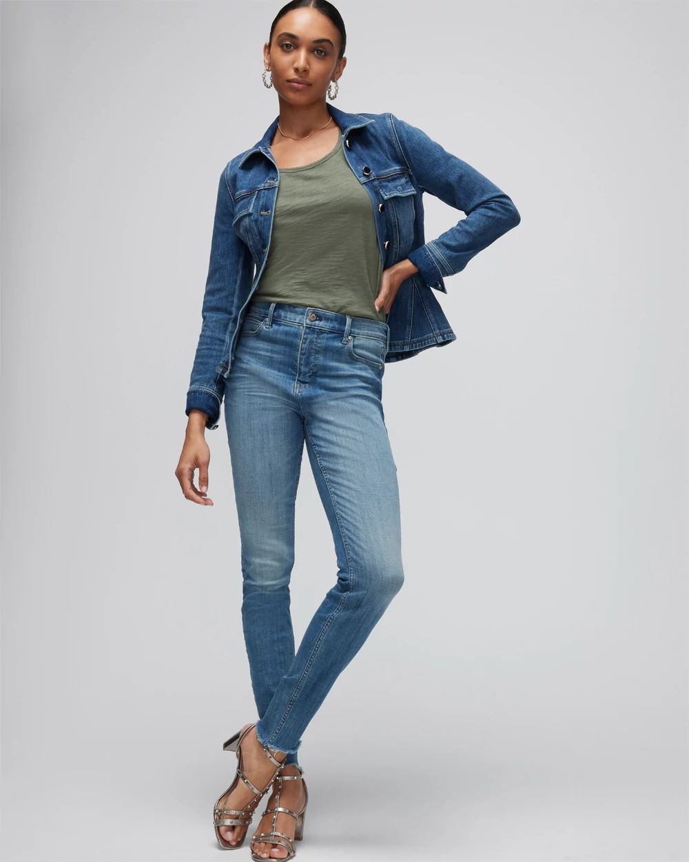 Extra High-Rise Everyday Soft Denim  Skinny Ankle Jeans