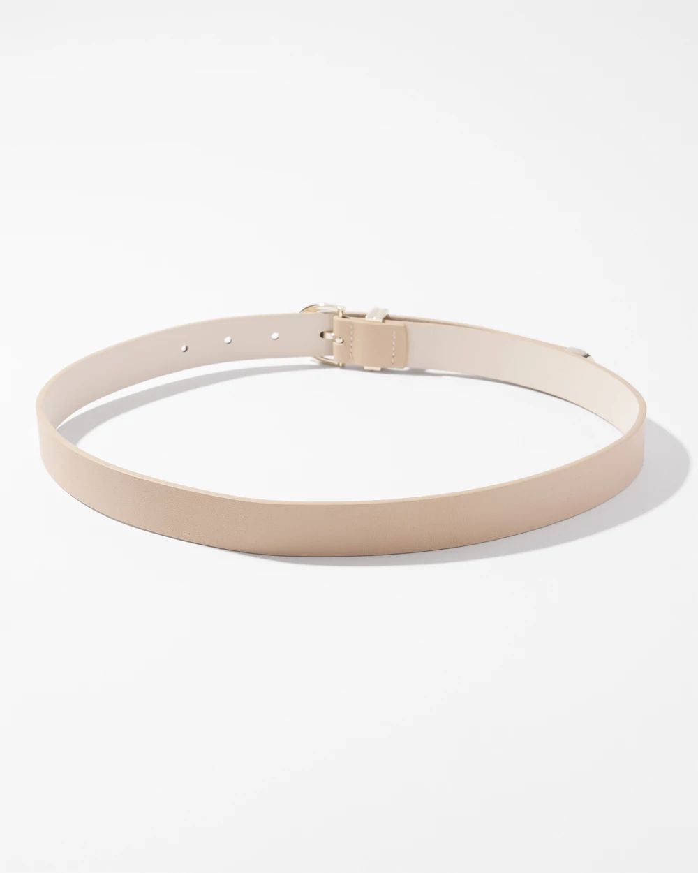 Capped Leather Pant Belt