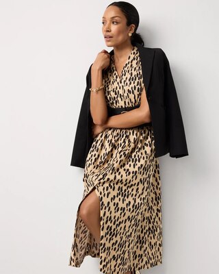 Belted Midi Dress click to view larger image.