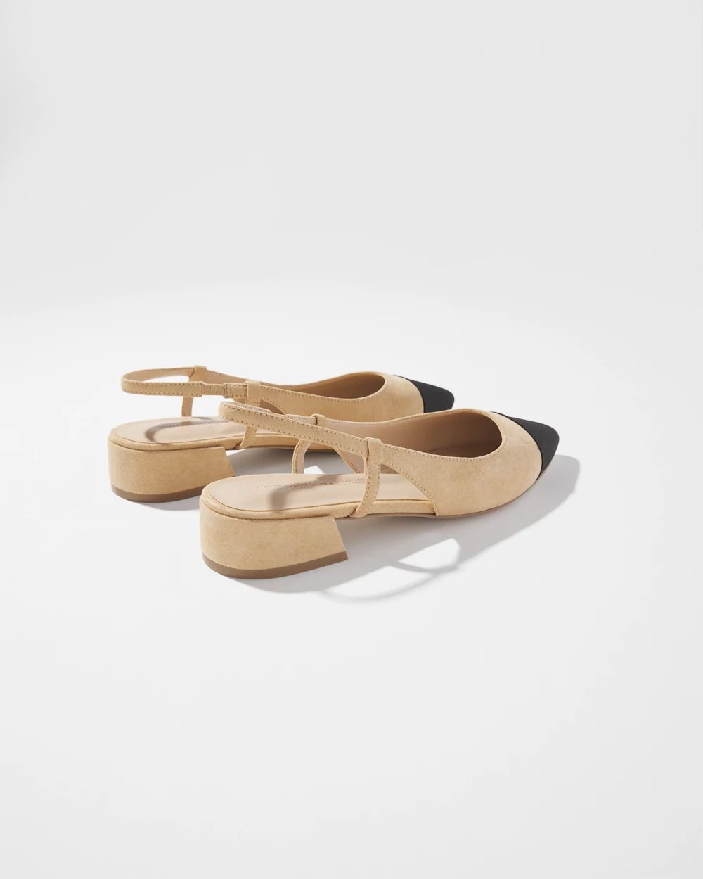 Faux Suede Heeled Slingback