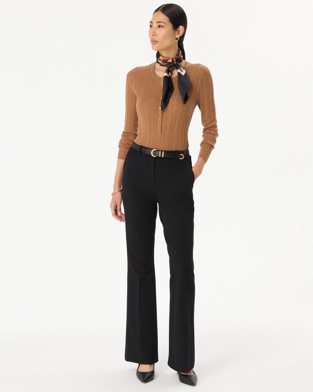 Ribbed Henley Sweater click to view larger image.