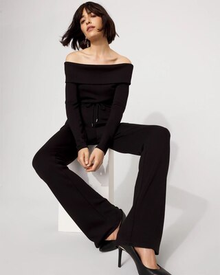 Off-The-Shoulder Fold-Over Jumpsuit click to view larger image.
