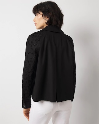 Embroidered Cargo Jacket click to view larger image.