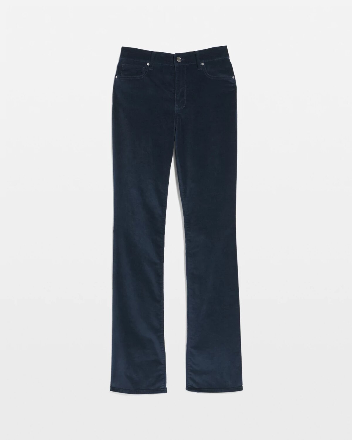 White House Black Market Velveteen Micro Bootcut Jeans In Blue