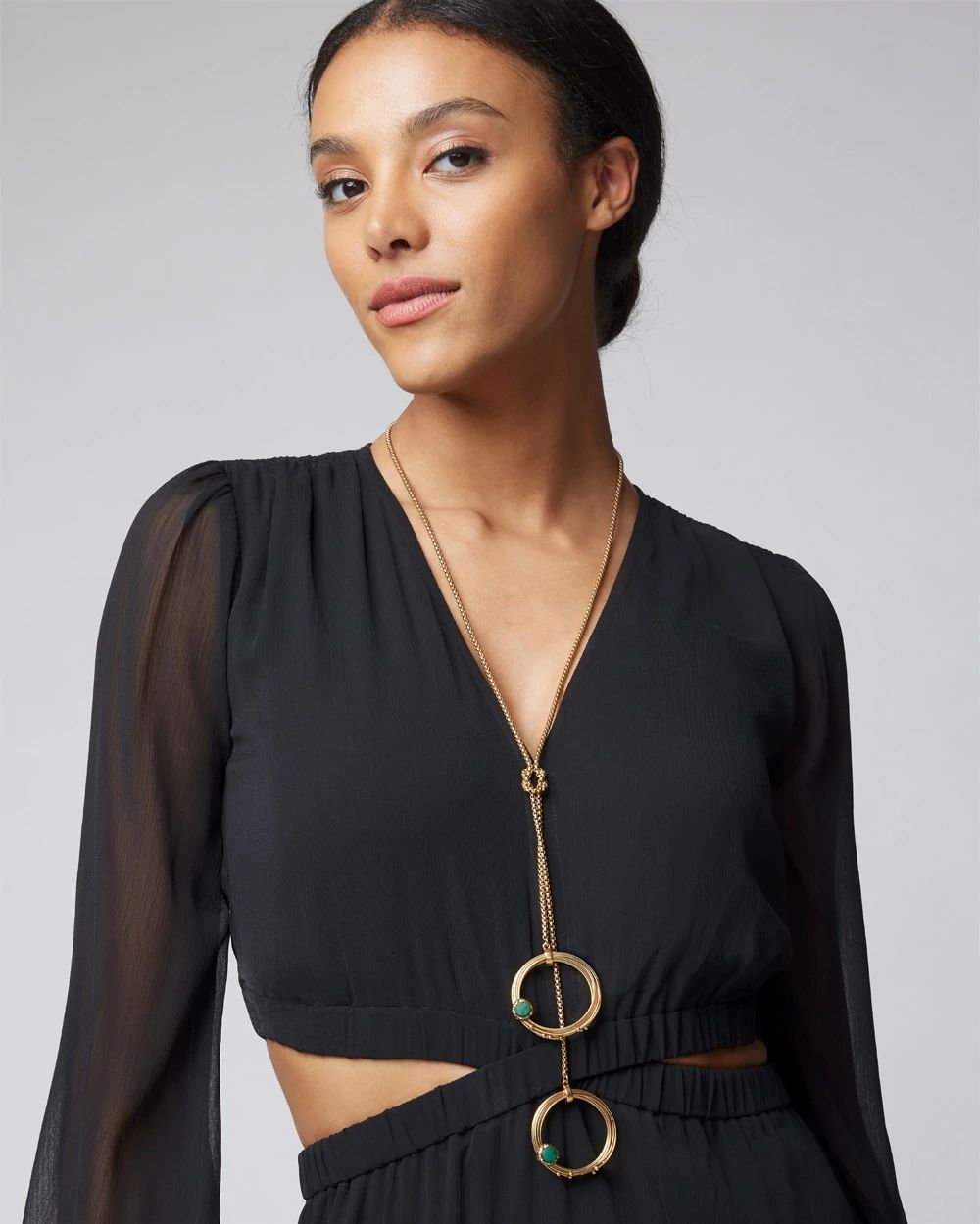 Green Y Necklace