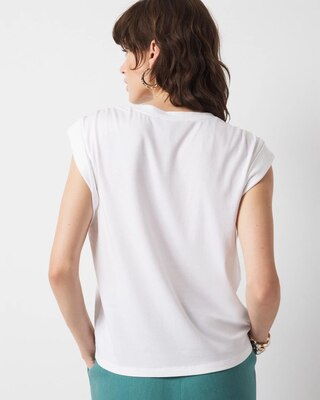 Braided Shoulder Tee click to view larger image.