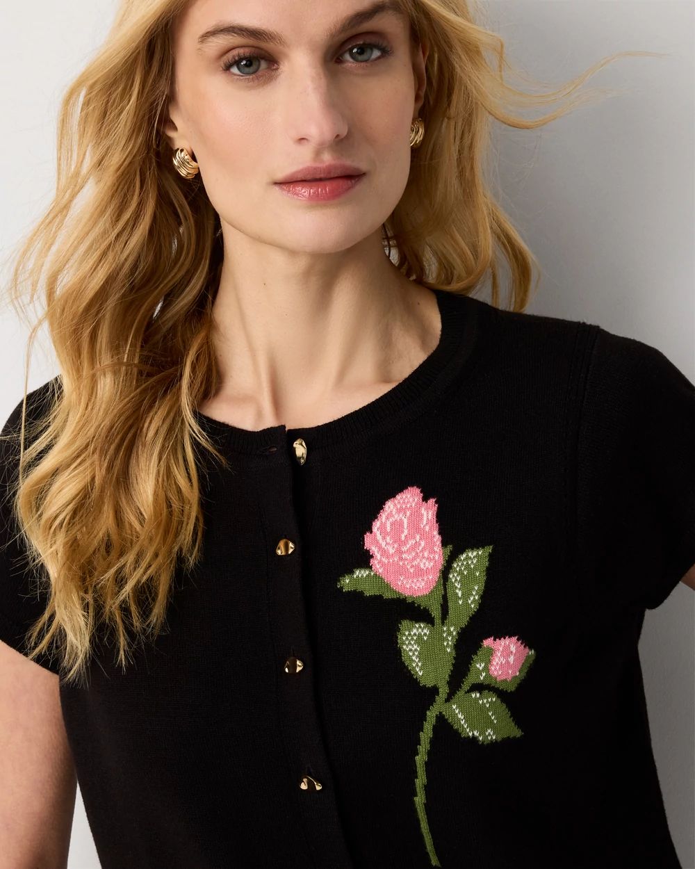 Cap Sleeve Cardigan click to view larger image.