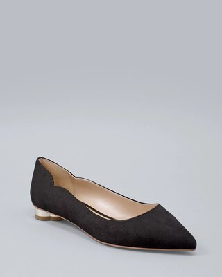 Goldtone-Heel Flats