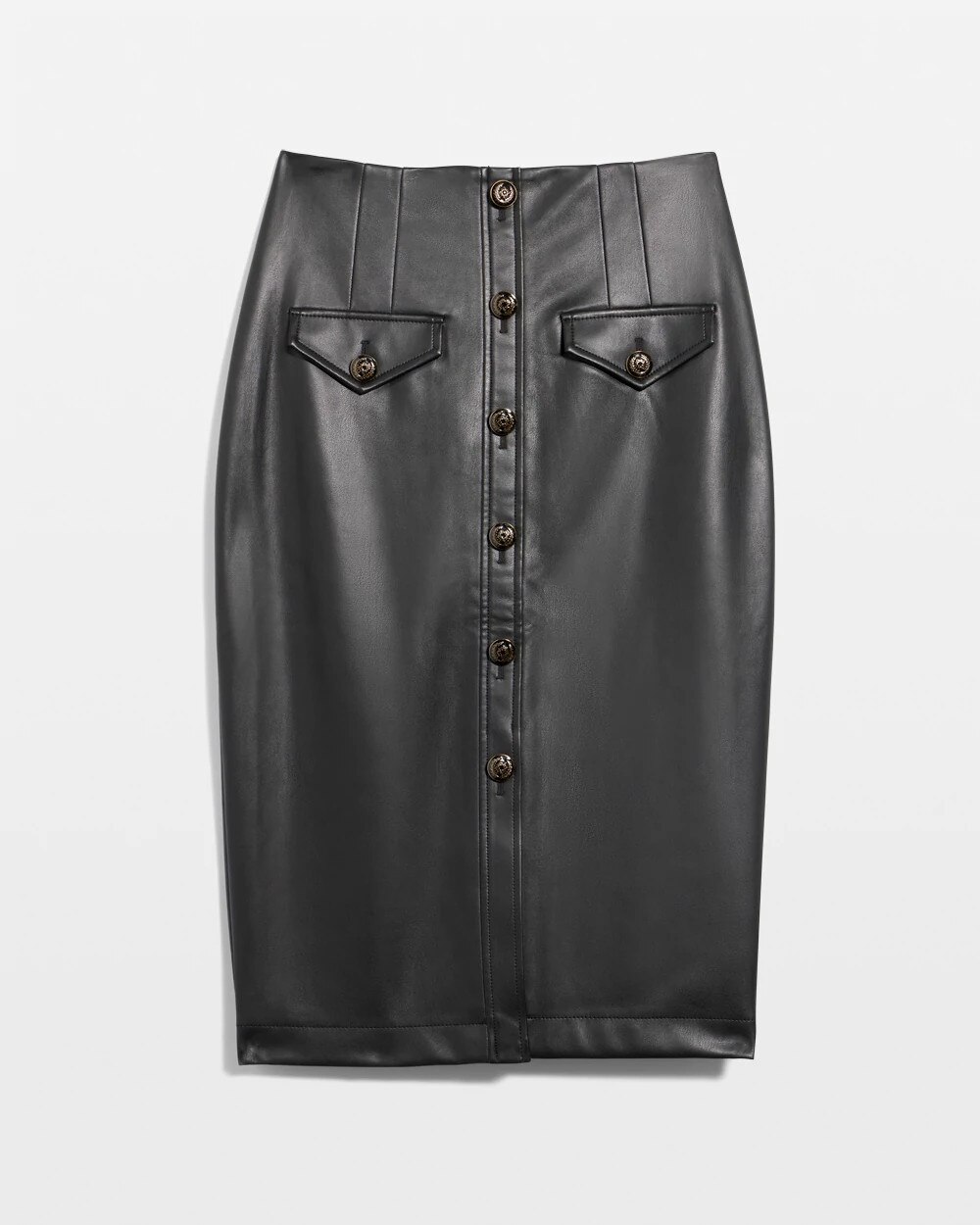 Petite Faux Leather Skirt