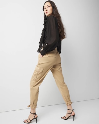 Petite Extra High-Rise Pret Cargo Tapered Ankle Pant click to view larger image.