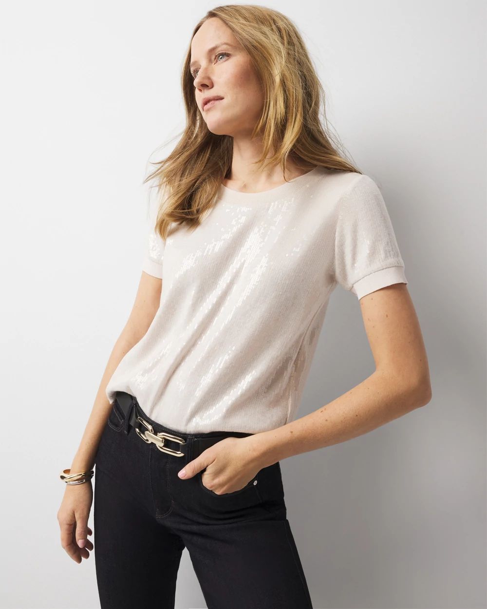 Sequin Tee