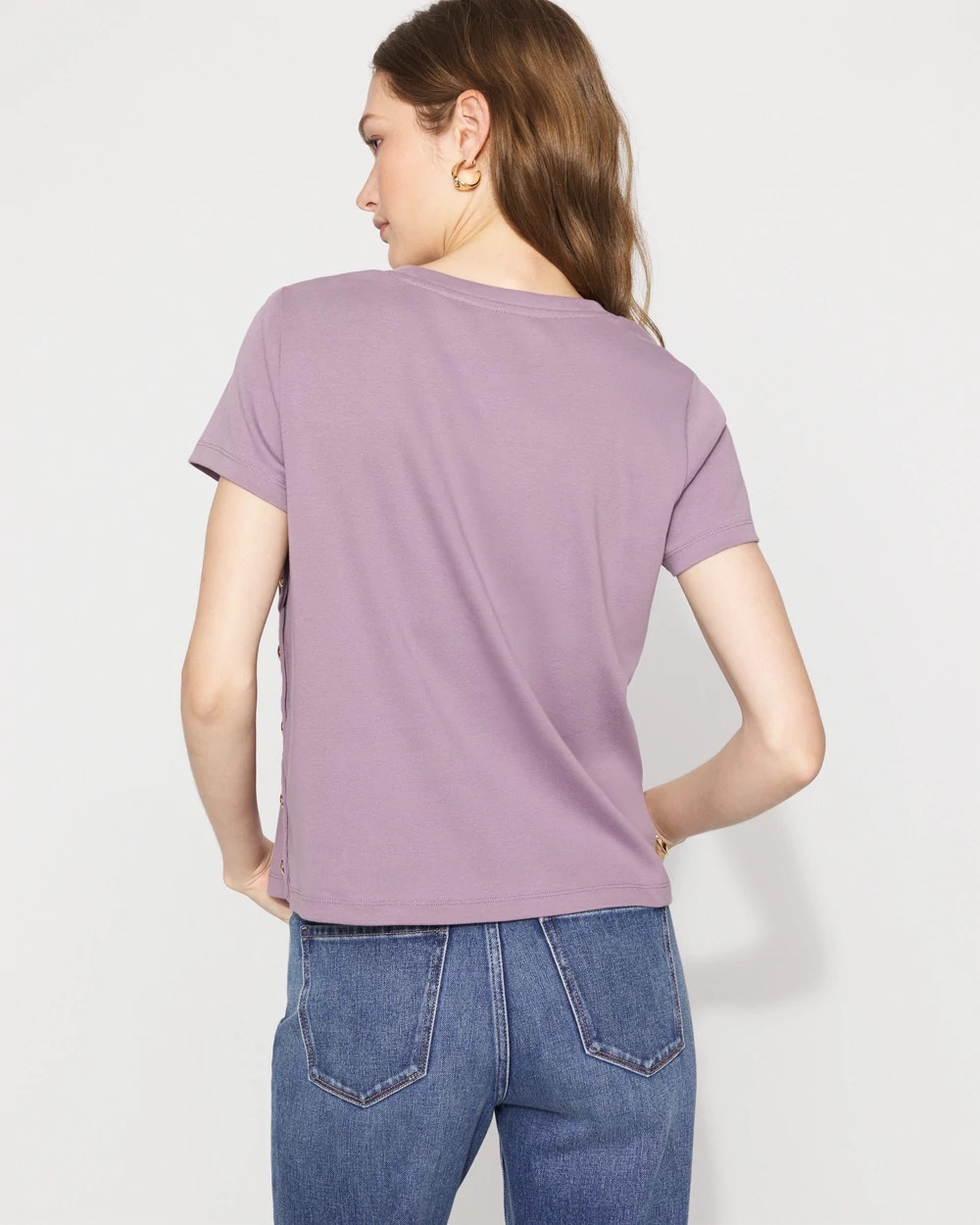 Side Button Tee