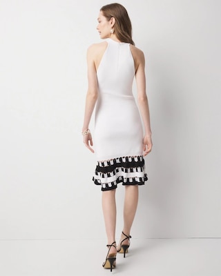 Keyhole Halter Sweater Dress click to view larger image.