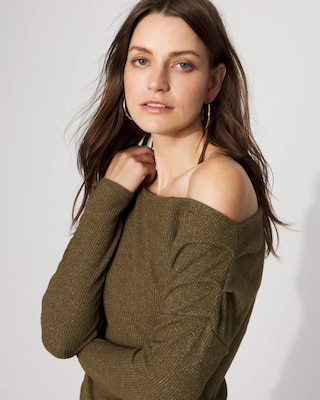Asymmetrical Rib Snit Top click to view larger image.