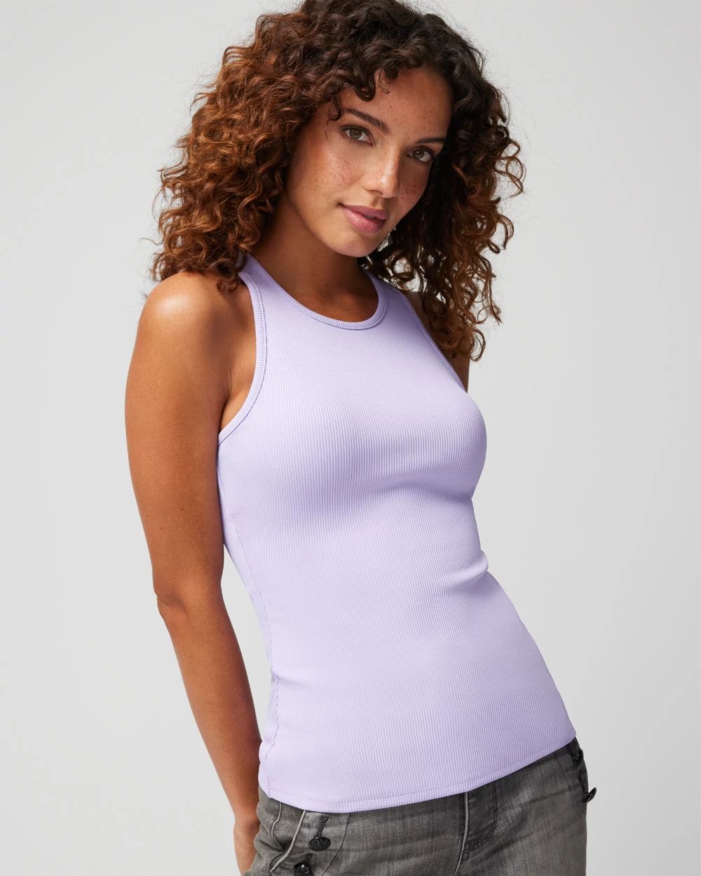 WHBM FORME™ Ribbed Stretch Tank