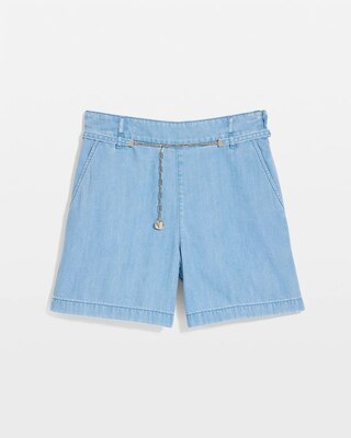 Belted Featherweight Denim Short click to view larger image.