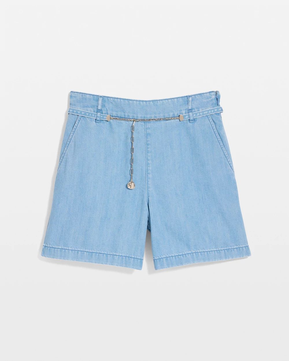 Belted Featherweight Denim Short