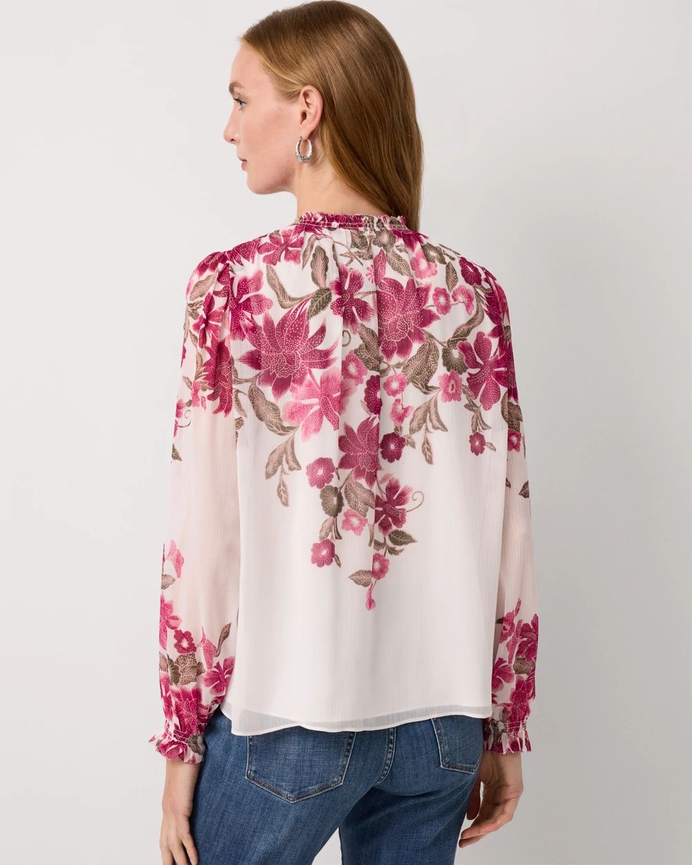 Chiffon Long Sleeve Blouse