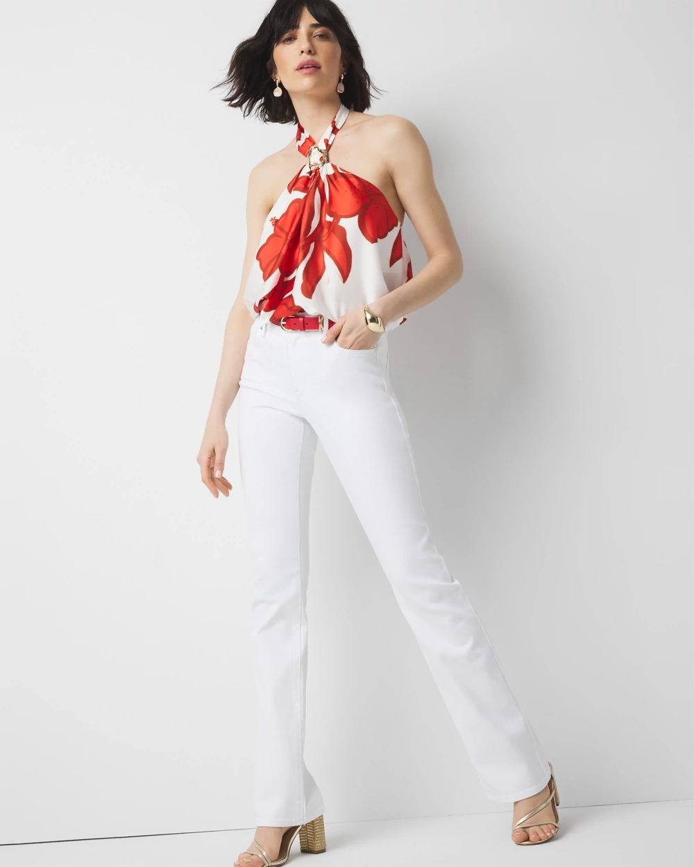 Petite Mid-Rise Bootcut Jean