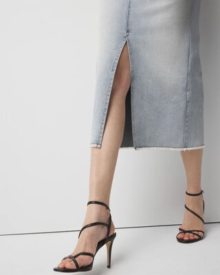 Petite Denim Midi Skirt click to view larger image.
