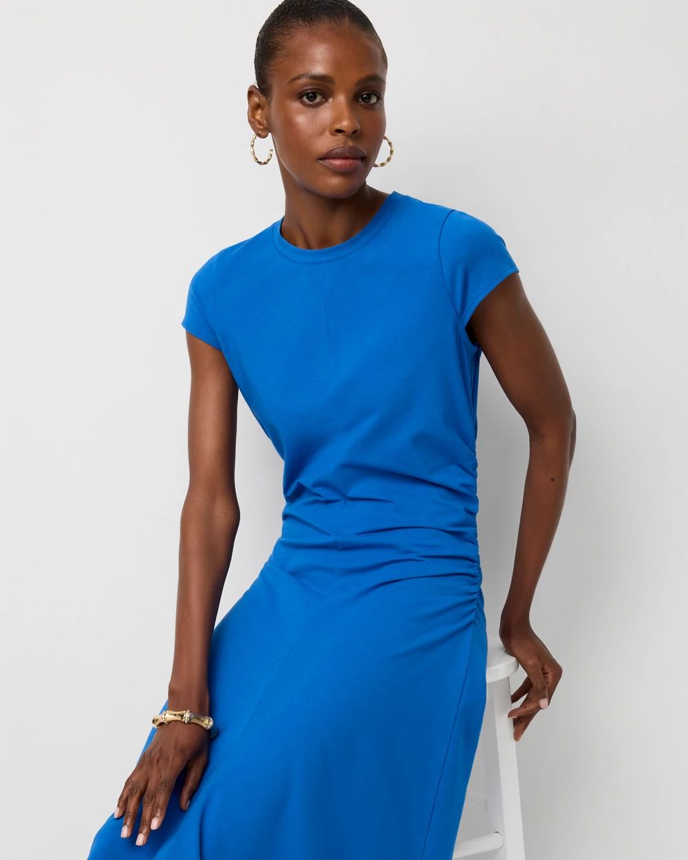 Short Sleeve Maxi Dress click to view larger image.
