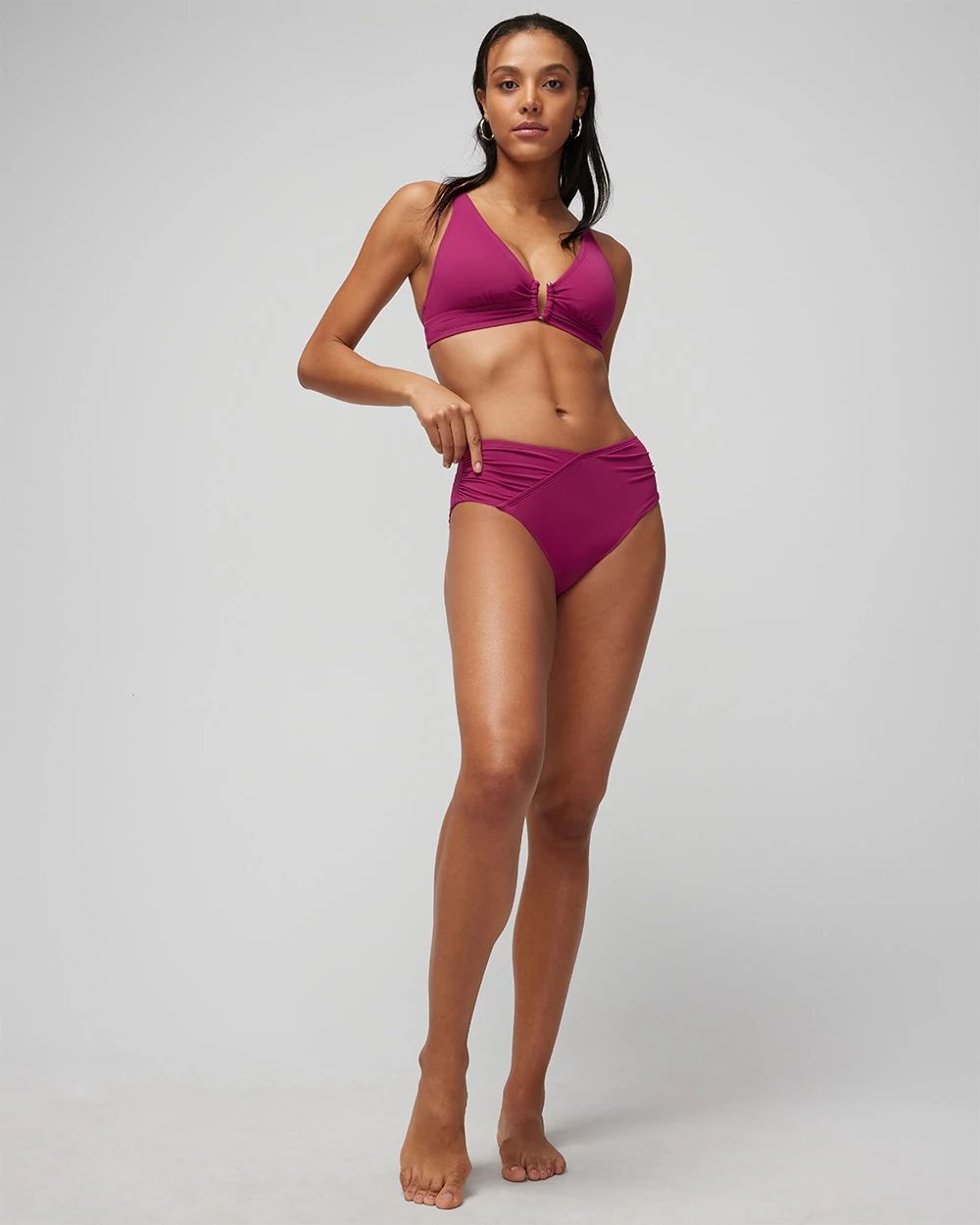 High-Waist Wrap Bikini Bottom
