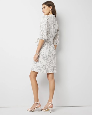 Embroidered Shirt Dress click to view larger image.