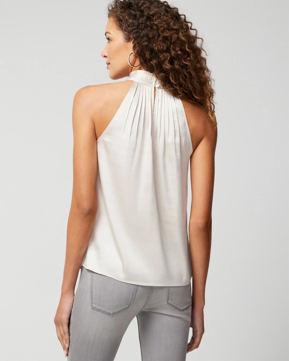Halter Pleated Shell