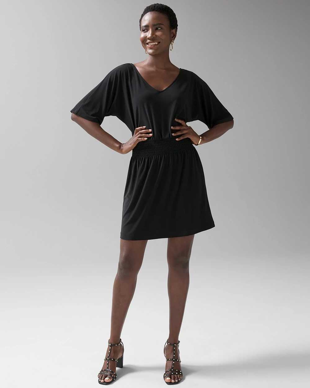 White kimono sleeve dress online