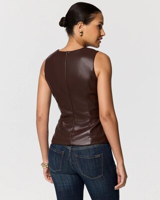 Faux Leather Top click to view larger image.