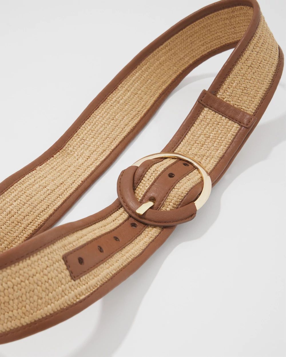 Raffia Denim Belt