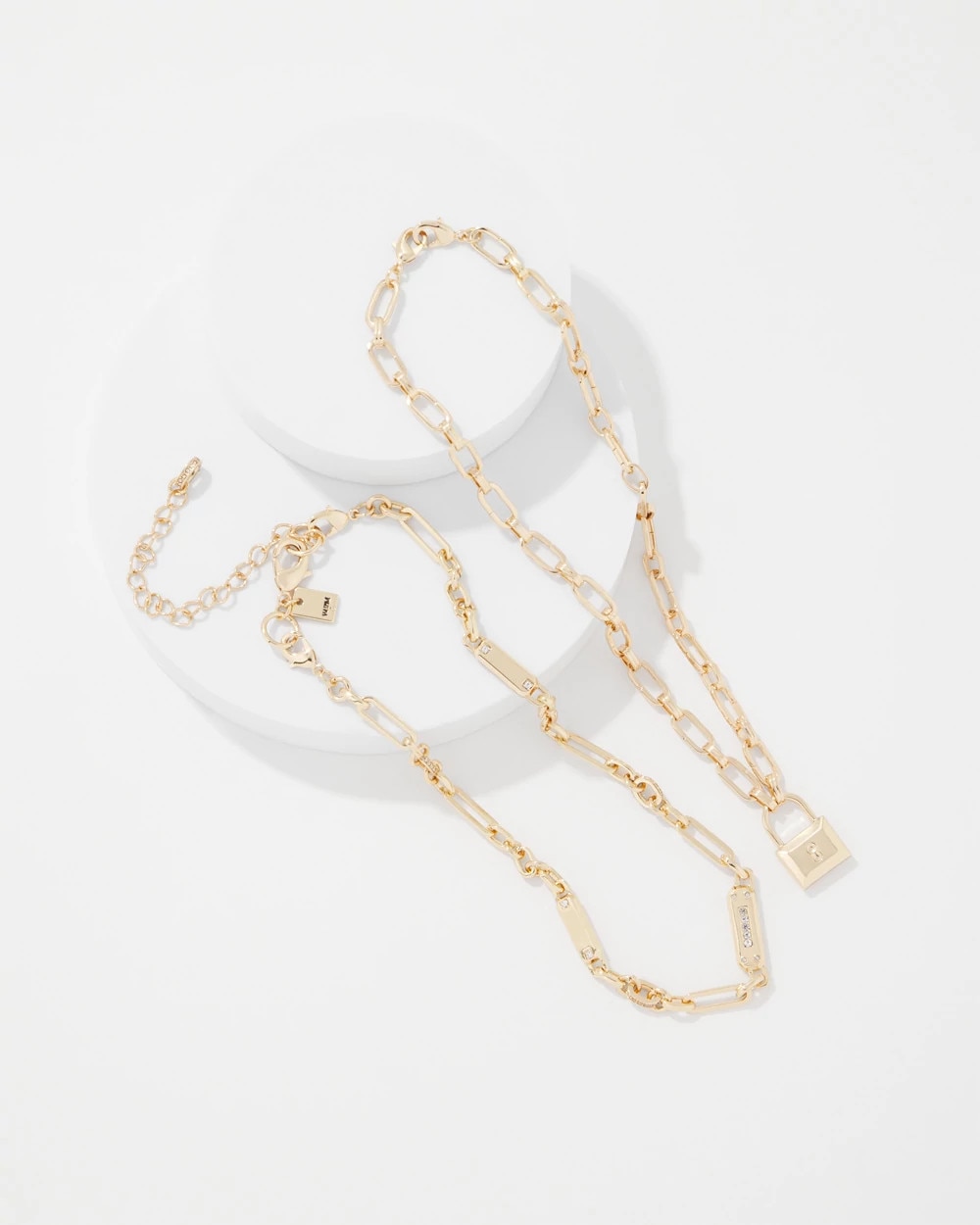 Padlock Charm Convertible Necklace