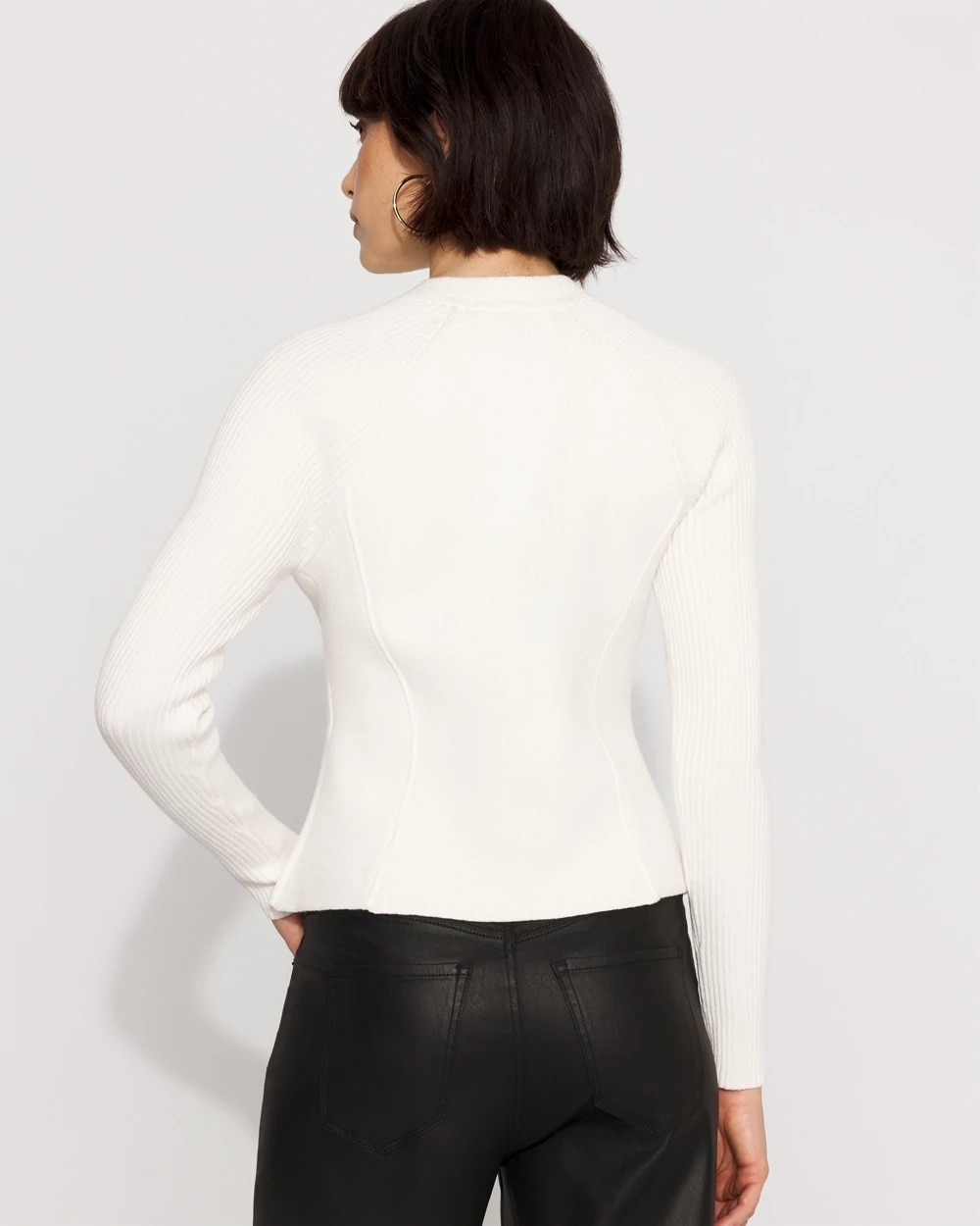 Moto Sweater Jacket - image 4