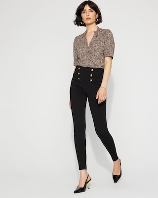 Side-Pleat Ponte Legging click to view larger image.