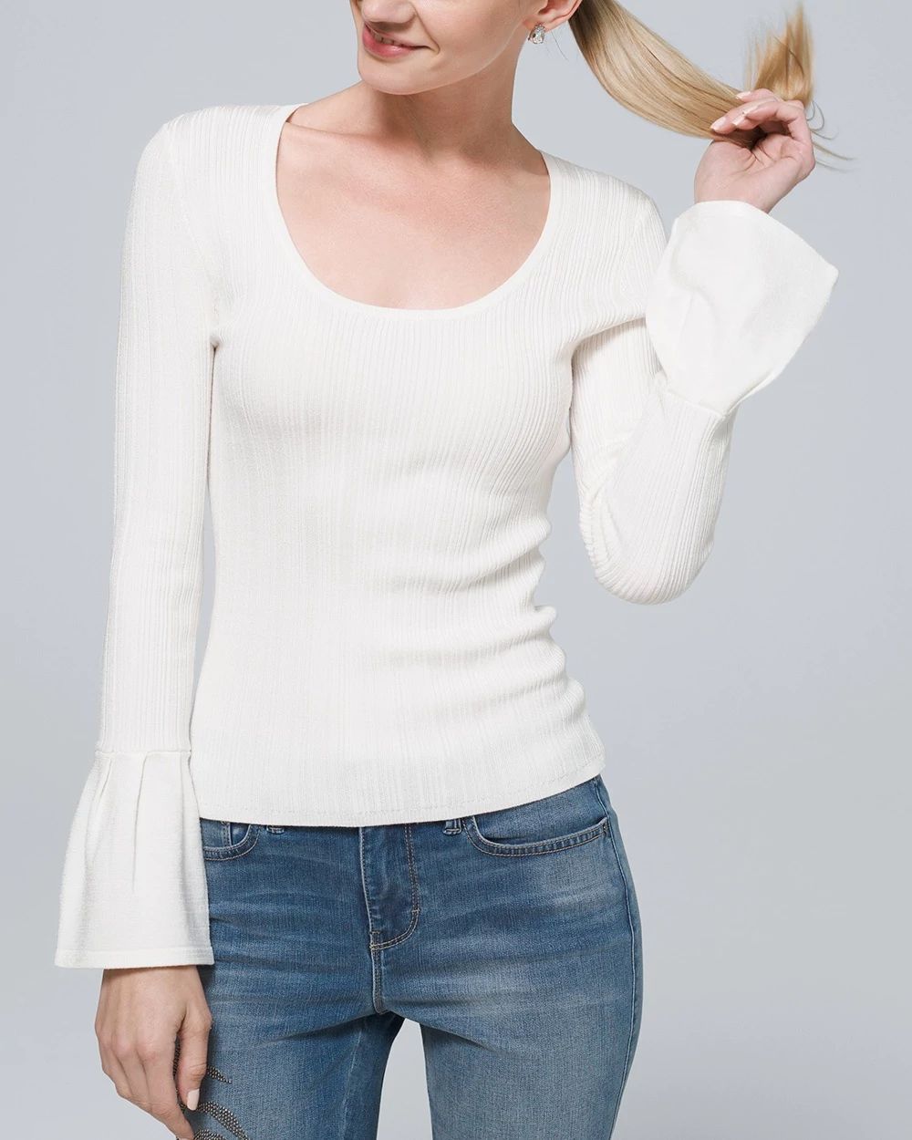 Ribbed Scoopneck Sweater