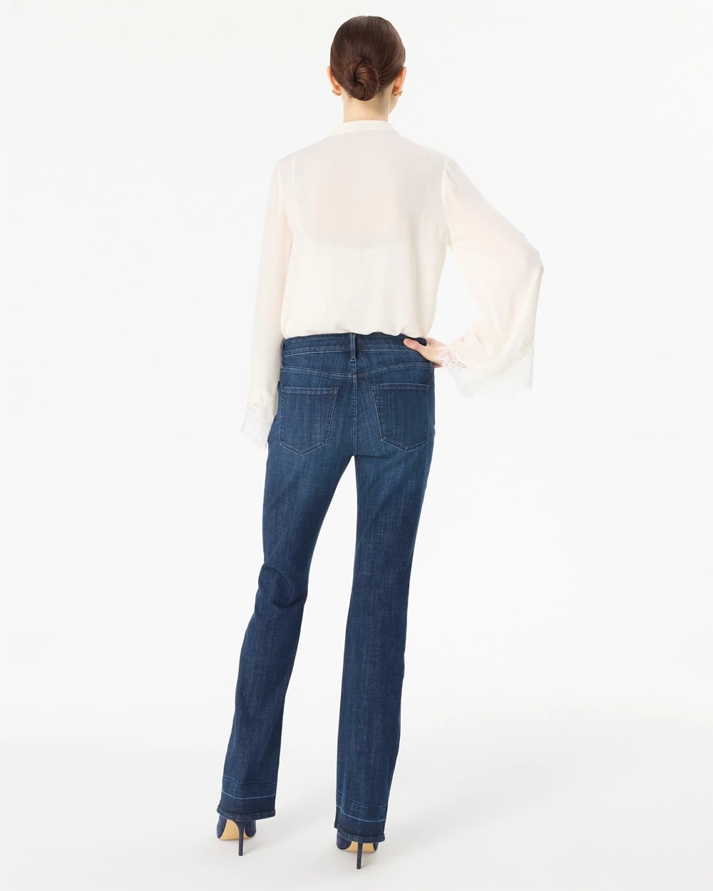 Release Hem Mid-Rise Bootcut Jeans