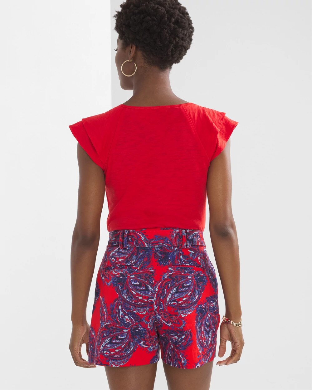 Patterned Woven Shorts - image 2