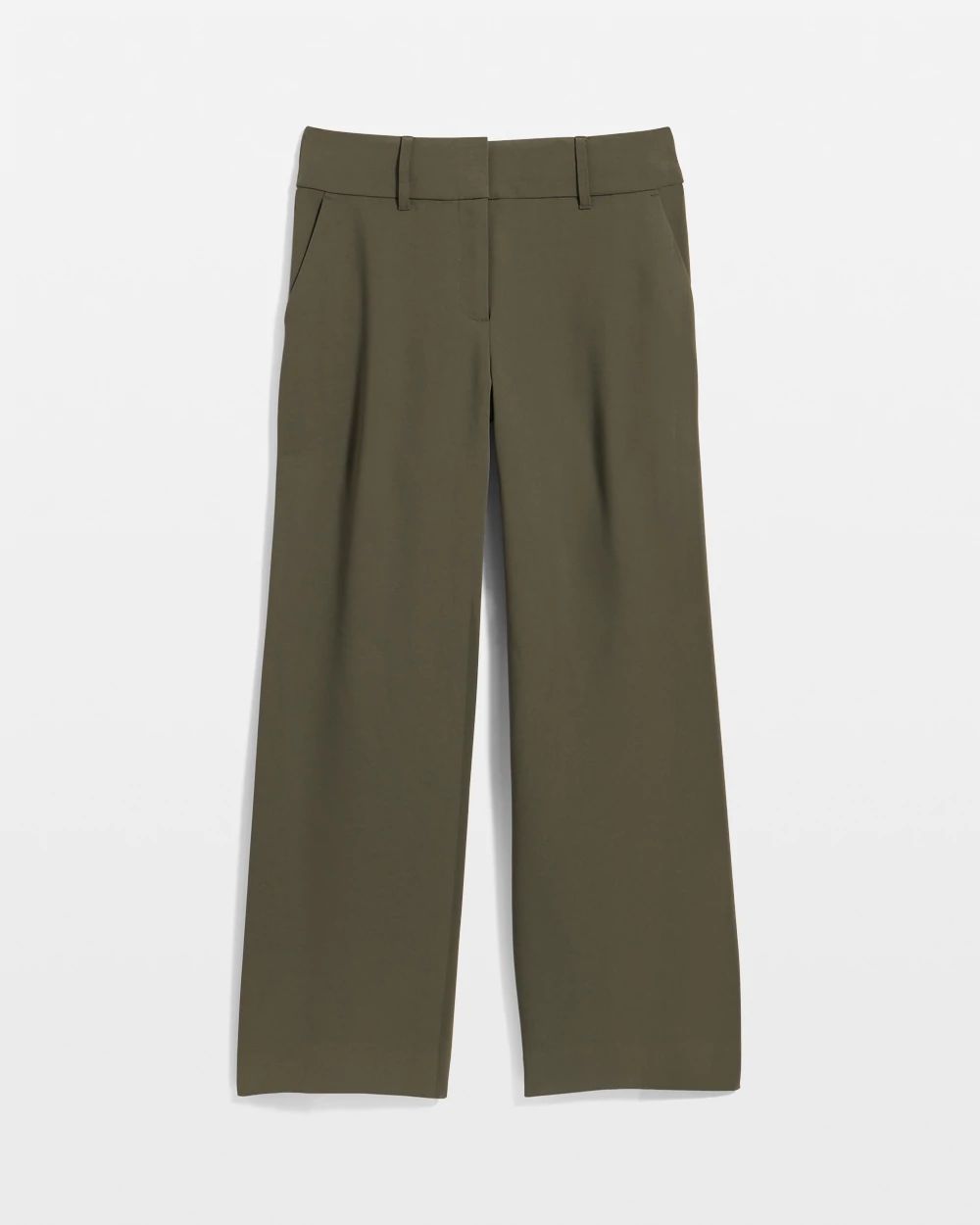 High Rise Wide Leg Cropped Pant click to view larger image.
