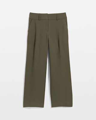 High Rise Wide Leg Cropped Pant click to view larger image.