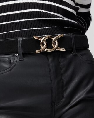 Suede Denim Belt