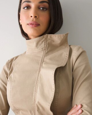 Ruffle Front Jacket