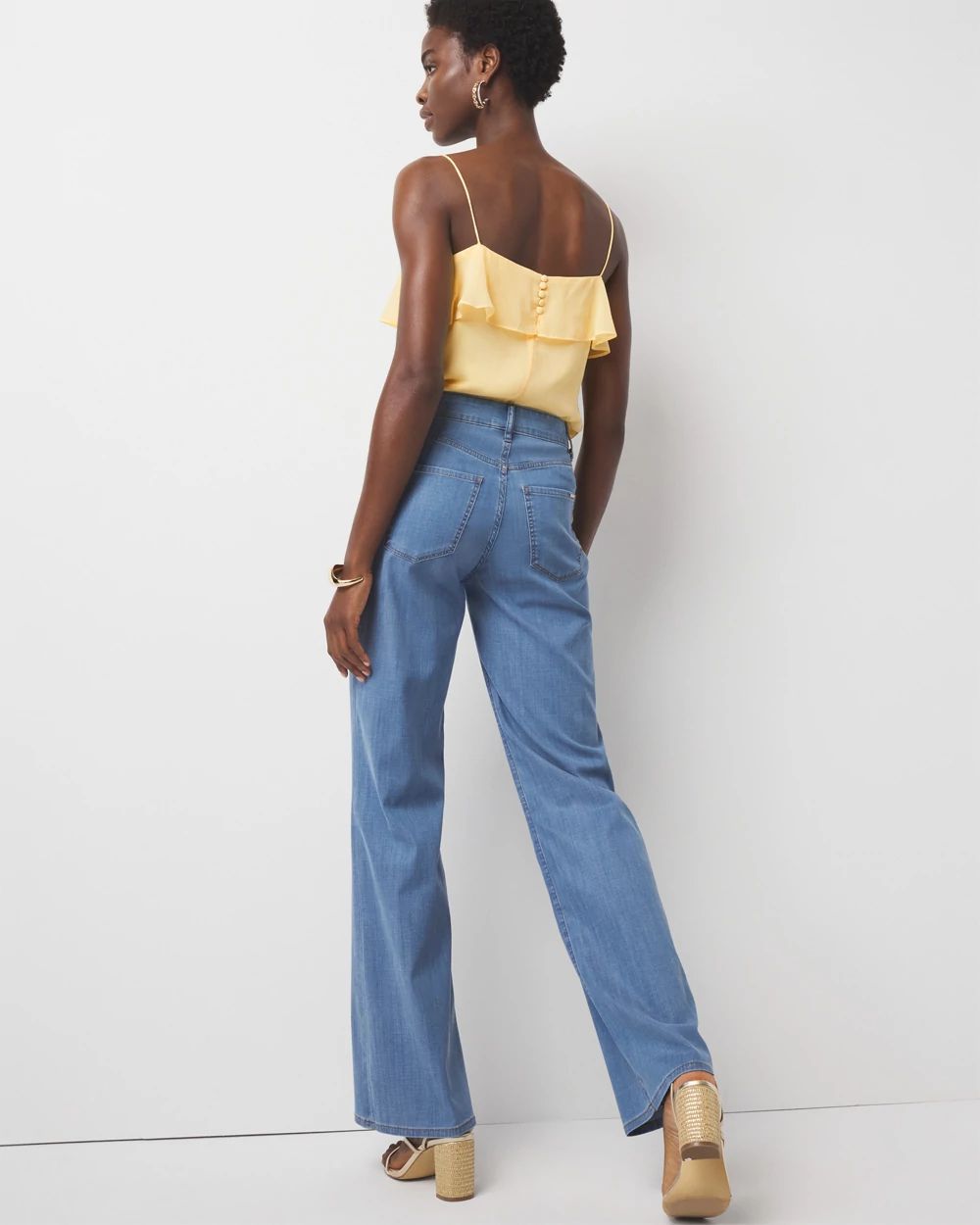 Petite High-Rise Wide Leg Jean