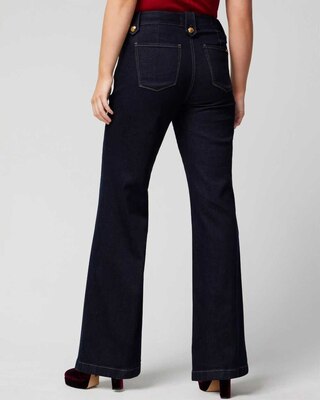 High-Rise Mariner Wide Leg Jeans click to view larger image.